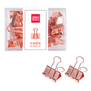 Bindercsipesz Deli Rosegold 19mm, 25db/dob