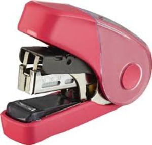 Tűzőgép MAX HD-10FL3, flat-clinch/lapostűzés, 20 lapig, piros
