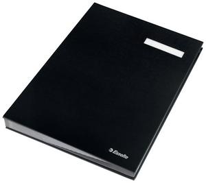 Aláírókönyv Esselte A4 20 részes fekete 621061