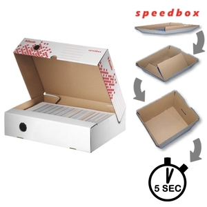 Esselte Speedbox archiváló doboz felfele nyíló tetővel, 80 mm 623910
