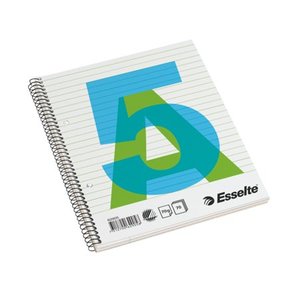 Spirálfüzet Esselte A5 vonalas perforált és lyukasztott 62905