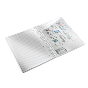 WOW spirálfüzet, A4, kockás, kék 46380036