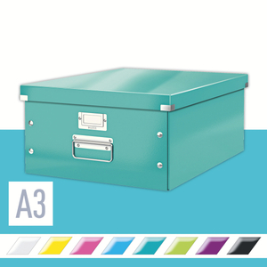CLICK&STORE A3 méretű doboz, jégkék 60450051