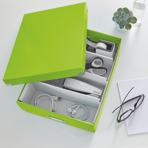 Leitz CLICK&STORE rendszerező doboz, M méret, zöld (60580064 helyettesítője) 60580054