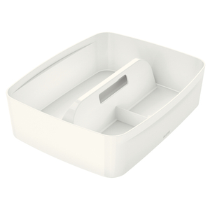 Leitz MyBox rendszerező tálca fogantyúval, nagy, fehér 53220001