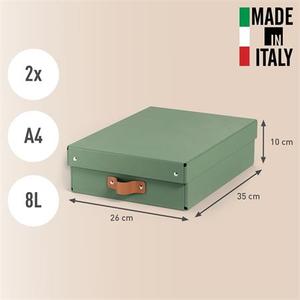 Leitz Puro karton t&aacute;rol&oacute;doboz M m&eacute;ret alacsony 2db f&ouml;ldz&ouml;ld