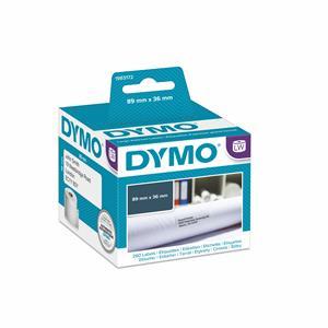 Etikett 89x36mm címetikett FEHÉR DYMO 'eco' 260címke/tek