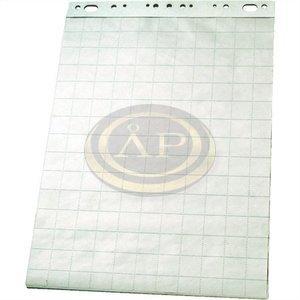 Flipchart pap&iacute;r 60x85cm sima/kock&aacute;s lapok,  feh&eacute;r Esselte 96551