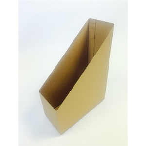 Iratpapucs karton, összehajtható, natúr, 10 cm gerinc