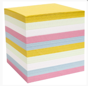Tömbkocka 9 x 9 x 9cm színes