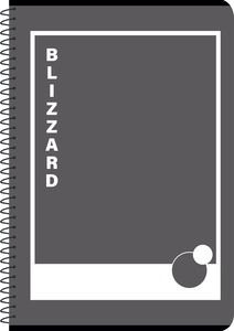 Spirálfüzet A4 franciakockás 70 lap, szürke, Blizzard