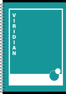 Spirálfüzet A5 kockás, 70 lapos, türkiz, Viridian