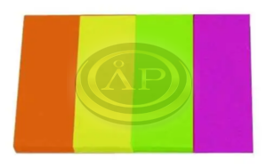 Jel&ouml;lőc&iacute;mke OFFICIAL oldaljel&ouml;lő brilliant, 4 neon sz&iacute;n, sz&iacute;nenk&eacute;nt 20x50 mm-es lapok, 4x40 lap