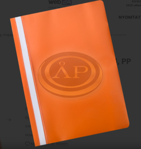 Official Műanyag gyorsfűző A4 narancs