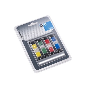 Oldaljelölő adagolóval Info Notes Info Flag műanyag 12.5x43 mm 4x36 lapos vegyes színek