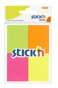 &Ouml;ntapad&oacute;s jegyzett&ouml;mb 38x51, neon mix, 4x50lap Stick'n