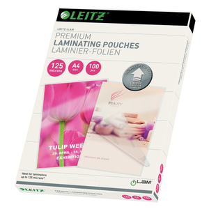 Lamináló fólia Leitz A4/125mic. 100db/csomag 74810000