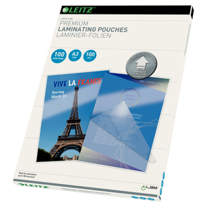Lamináló fólia Leitz UDT A3/100 mic. 100db/csomag 74870000