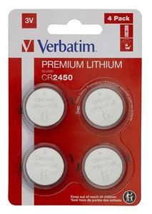 Verbatim Gombelem CR2450N 3V lithium, 4db/bl