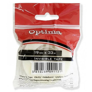 Ragaszt&oacute;szalag 19x33 &iacute;rhat&oacute;, feh&eacute;r, egyenk&eacute;nt csomagolt