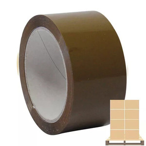 Ragaszt&oacute;szalag OFFICIAL PREMIUM 48mmx66m SOLVENT 45mic 6db/torony barna