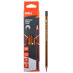 Deli Ergonomical Essential Grafitceruza HB, radírvég nélkül