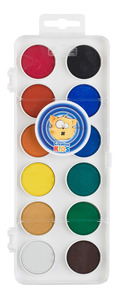Vízfesték 12db-os nagy 28mm gombokkal Creative Kids ICO