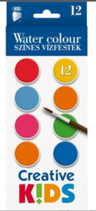 Vízfesték 12db-os nagy 28mm gombokkal Creative Kids ICO