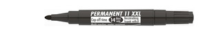 ICO permanent marker 11 XXL fekete, kerek csúcs