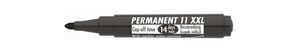 ICO permanent marker 11 XXL fekete, kerek csúcs