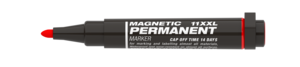 Ico permanent marker 11 XXL kerek hegy, piros írás, mágnessel