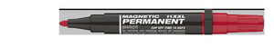 Ico permanent marker 11 XXL kerek hegy, piros írás, mágnessel