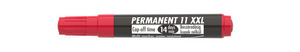 ICO permanent marker 11 XXL piros, kerek csúcs