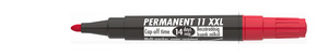 ICO permanent marker 11 XXL piros, kerek csúcs