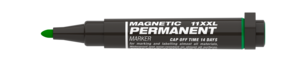 Ico permanent marker 11 XXL kerek hegy, zöld írás, mágnessel