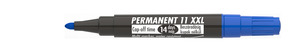 ICO permanent marker 11 XXL kék, kerek csúcs