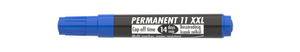 ICO permanent marker 11 XXL kék, kerek csúcs