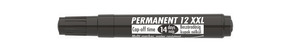 Marker alkoholos 12 XXL 1-4mm vágott fekete ICO