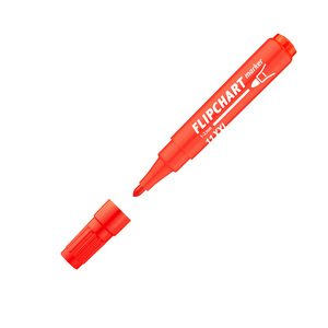 ICO flipchart marker 11 XXL piros, kerek csúcsos