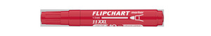 ICO flipchart marker 11 XXL piros, kerek csúcsos