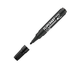 ICO flipchart marker 11 XXL fekete, kerek csúcsos