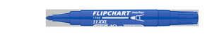 ICO flipchart marker 11 XXL kék, kerek csúcsos