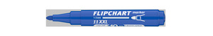 ICO flipchart marker 11 XXL kék, kerek csúcsos