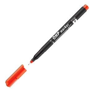 Filctoll F alkoholos 0,5mm piros ICO OHP Top Marker