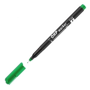 Filctoll F alkoholos 0,5mm zöld ICO OHP Top Marker