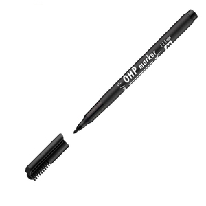 Filctoll M alkoholos 1-1,5mm fekete ICO OHP Top Marker