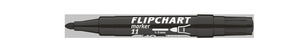 ICO Flipchart marker Artip 11 fekete, kerek csúcsos