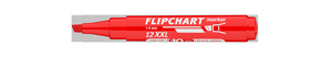 ICO 12XXL Flipchartmarker piros, vágott csúcsos