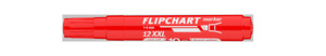 ICO 12XXL Flipchartmarker piros, vágott csúcsos