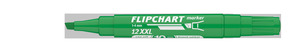 ICO 12XXL Flipchartmarker zöld, vágott csúcsos
